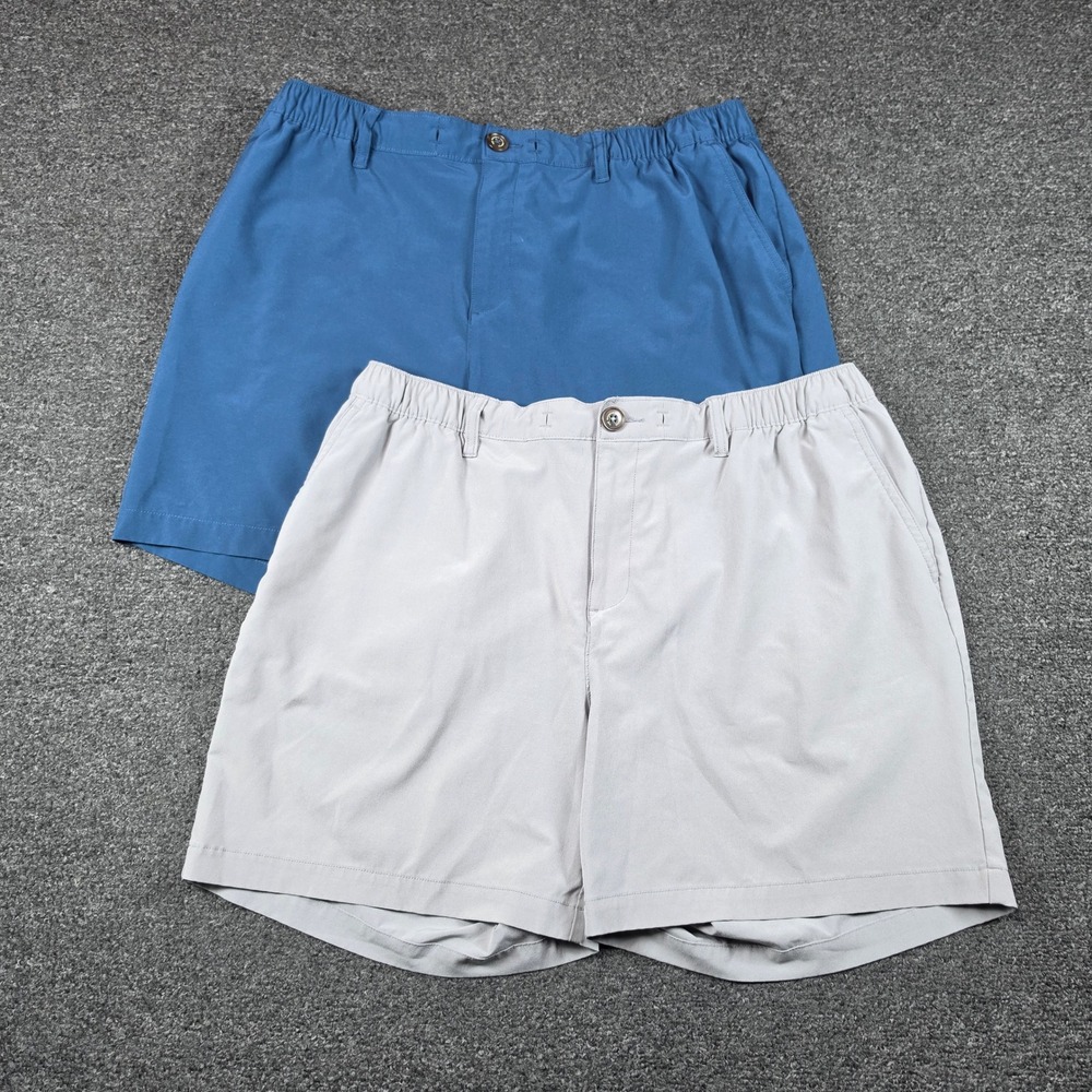 Chubbies Everywear Shorts Blue Gray Mens XXL Performance Stretch Elastic Waist